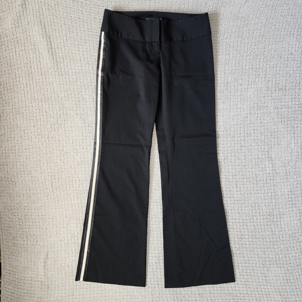 GUESS Collection Satin Striped Mid Rise Trousers Size 6